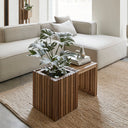 Coffee table with planter