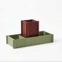 BloomTRAY Meadow Green with a Red Planter