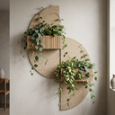 Wall Set With Acoustic Panels & Planters - Full set