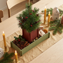 BloomTRAY Meadow Green with a Red Planter