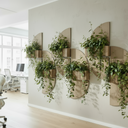 Wall Set With Acoustic Panels & Planters - Full set