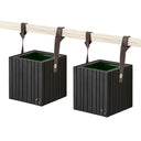 Bürowand-Design-Set Esche Natur / Schwarze Esche