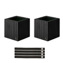 Bürowand-Design-Set Esche Natur / Schwarze Esche